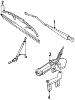 535955707 - Body: Wiper Arm for Volkswagen: Corrado Image