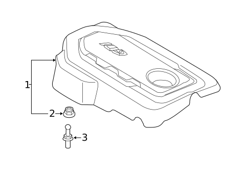 Engine Appearance Cover for 2019 Kia Optima #0