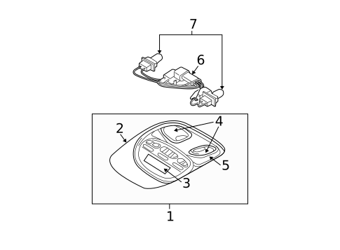Overhead Console for 2007 Dodge Dakota #0