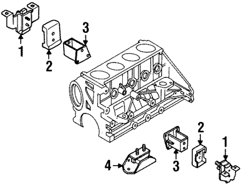 Engine & Trans Mounting for 1998 Isuzu Rodeo #0