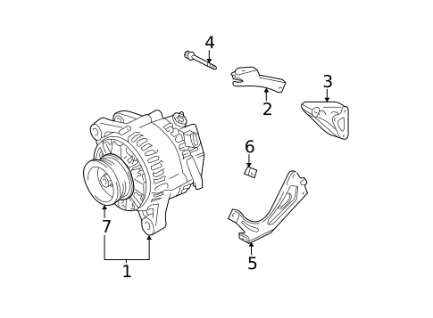 Alternator/Generator & Related Components for 1999 Toyota Sienna #0