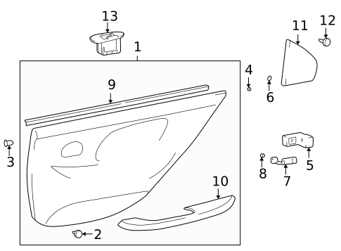 Rear Door for 2001 Kia Optima #2