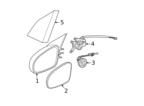 Outside Mirrors for 2004 Saturn Ion #0