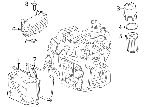 Automatic Transmission for 2009 Volkswagen Passat #5