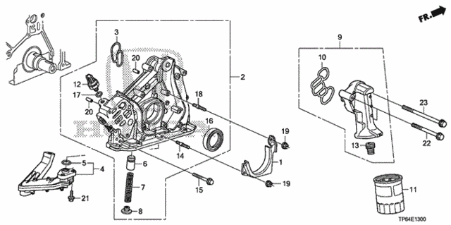 Oil Pump (V6) (1) for 2012 Honda Crosstour #0