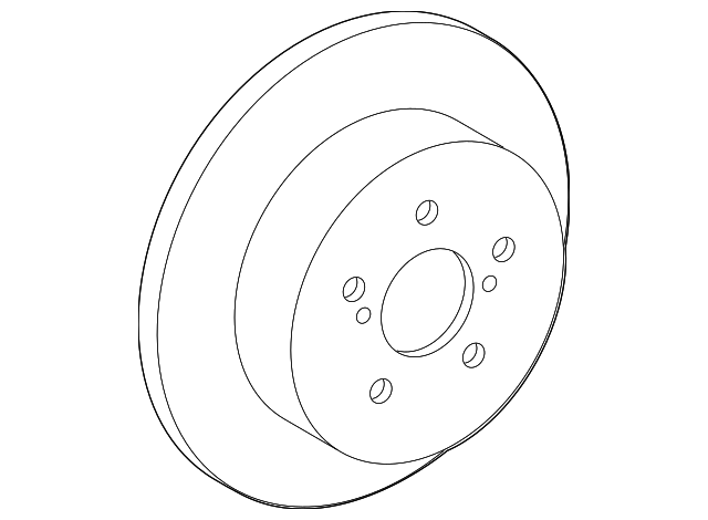 42431-12310 - Disc Brake Rotor Rear 2009-2022 Toyota | Longo