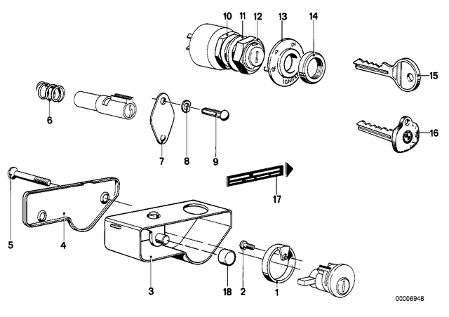 61321243278 - : Nut for BMW-Motorrad Image