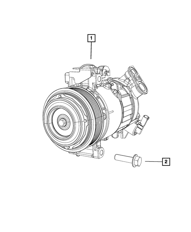 6509285AA - Air Conditioners and Heaters: Hex Flange Head Bolt for Mopar Image