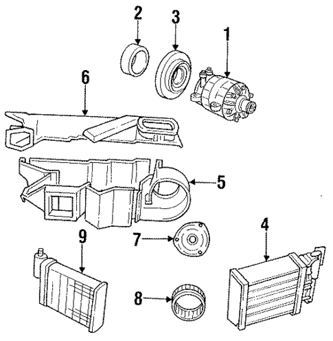 Evaporator Components for 1986 Dodge Aries #0