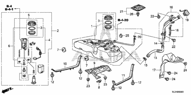 Fuel Tank (KA/KC) for 2013 Acura TSX #0