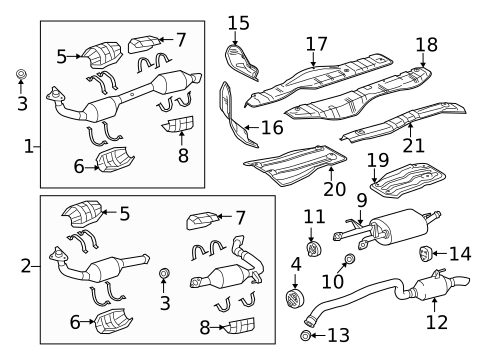 Exhaust Components for 2018 Toyota Sequoia #0