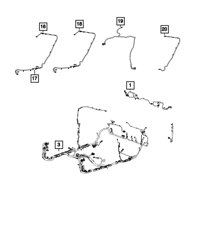 68774350AA - Electrical: Body Wiring for Mopar Image