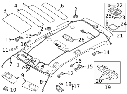 Switches, Solenoids & Actuators for 2020 Kia Telluride #0