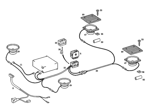 Radio Accessories for 1988 Mercedes-Benz 190E #3