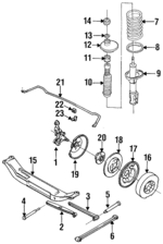 F4CZ4A013B - Suspension: Spindle for Ford: Escort | Mercury: Tracer Image