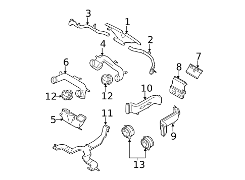 Ducts for 2012 Ford F-350 Super Duty #0