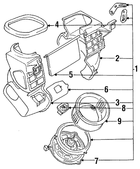 Blower Motor & Fan for 1989 Suzuki Swift #0