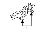 MR292044 - Body: Hinge for Mitsubishi Image