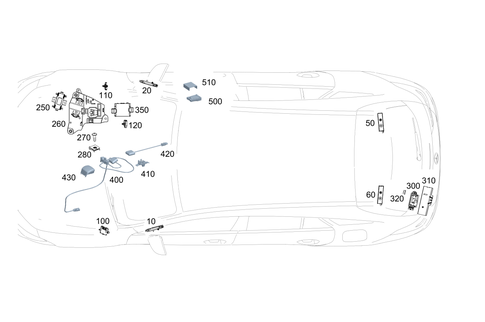 Antenna, Antenna Amplifier and Wiringharnesses for 2018 Mercedes-Benz CLA250 #0