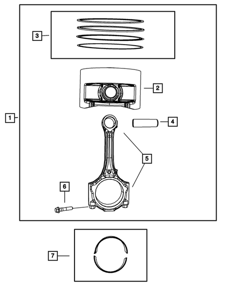 Crankshaft, Piston, Drive Plate, Flywheel, and Damper for 2010 Dodge Grand Caravan #1