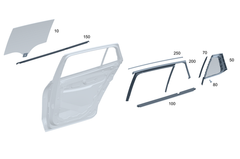 Rear Window System for 2025 Mercedes-Benz Maybach EQS 680 SUV #0