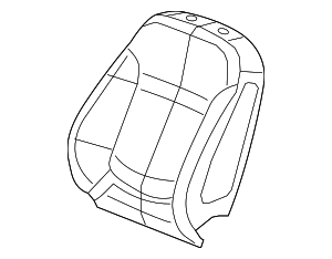 12823739 - : Seat Back Cover for Saab: 9-5 Image