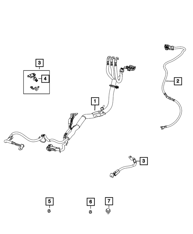 68250820AC - Electrical: Battery Positive Wiring for Mopar Image