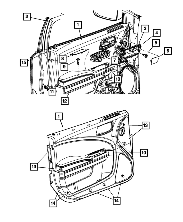 « 1XM46DX9AG –  : Porte Avant Panneau, Côté Droit pour Mopar Image »