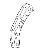 537070R030 - Body: Apron Reinforced for Lexus: NX250, NX350, NX350h, NX450h+ Image