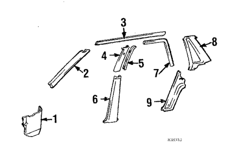 Interior Trim for 1988 Toyota Camry #0