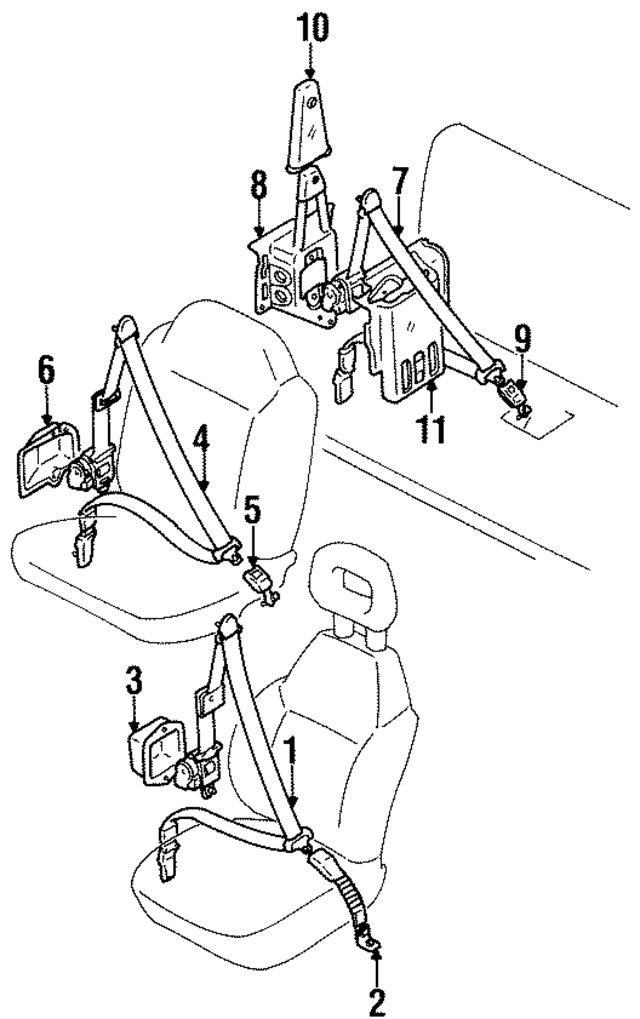 91174105 - Electrical: Seat Belt Assembly for GM Image