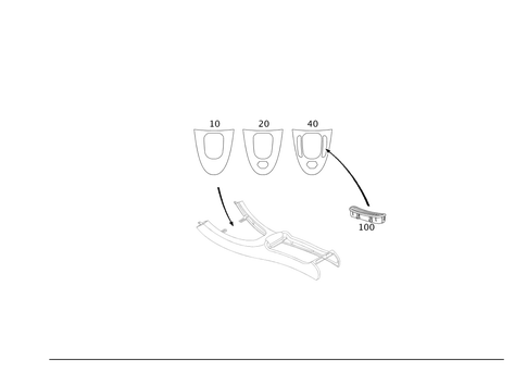 Wood Covering in Housing with Tray for 2002 Mercedes-Benz CLK 55 AMG&reg; #0