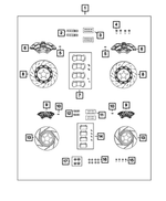 68248388AA - Mopar Accessories - Component Parts: Disc Brake Caliper Assembly, Right for Mopar Image
