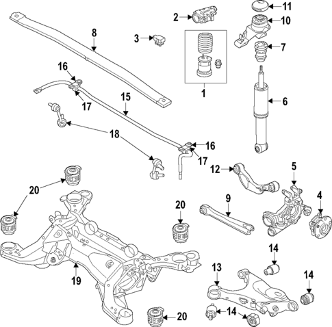 Rear Suspension for 2019 Volvo S90 #0