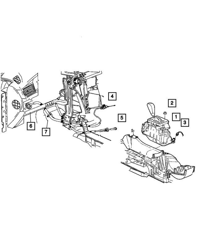 4880276AA - Automatic Transaxle 4 Speed: Transmission Shifter for Mopar Image image