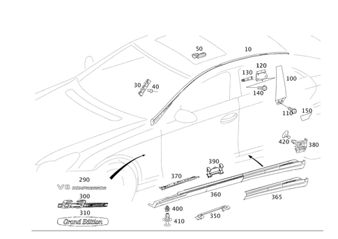 Outside Attachment Parts for 2006 Mercedes-Benz CLS500 #0