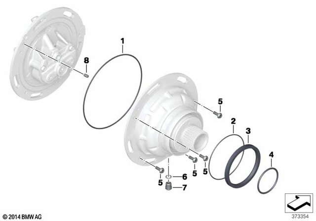 11147665328 - Rear Axle, Rear-Wheel Drive, Suspension: O-Ring - 48X3 for BMW-Motorrad Image image