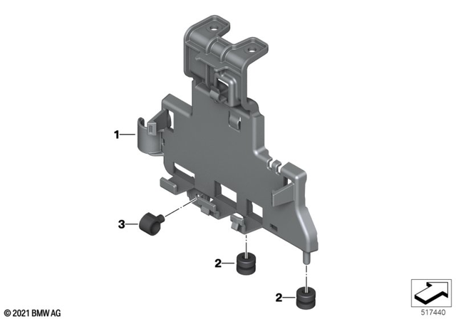 61131540035 - General Electrical System: Bracket, Cable Harness -  for BMW-Motorrad Image
