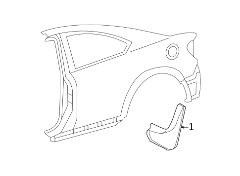 Exterior Trim - Quarter Panel for 2014 Scion tC #0