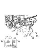 53013710AC - 4.7L Gas; Engine: Engine Oil Splash Guard for Mopar Image