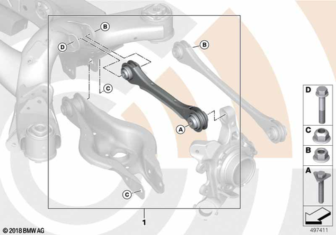 Rear Axle for 2014 BMW 328dX #0
