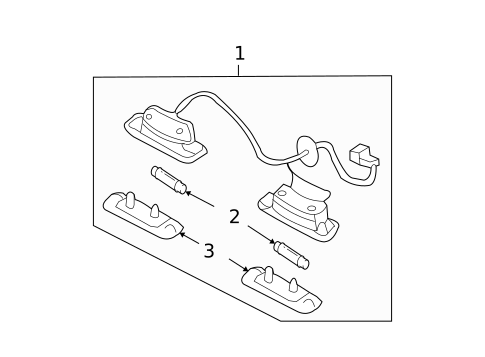 License Lamps for 2011 Hyundai Accent #0