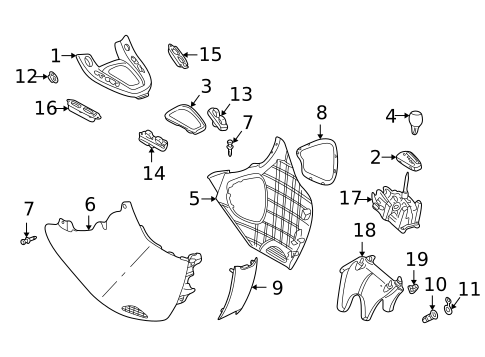 Front Console for 2007 Saturn Vue #0