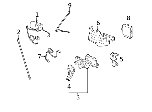 Motor & Components for 2009 Cadillac SRX #0