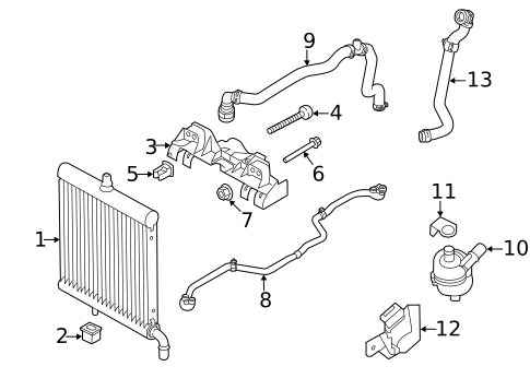 Radiator & Components for 2022 Land Rover Range Rover #1