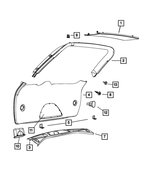 Lift Gate Panel and Scuff Plate for 2014 Jeep Grand Cherokee #0