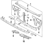 6250073A00 - : Radiator Support for Nissan: Sentra Image