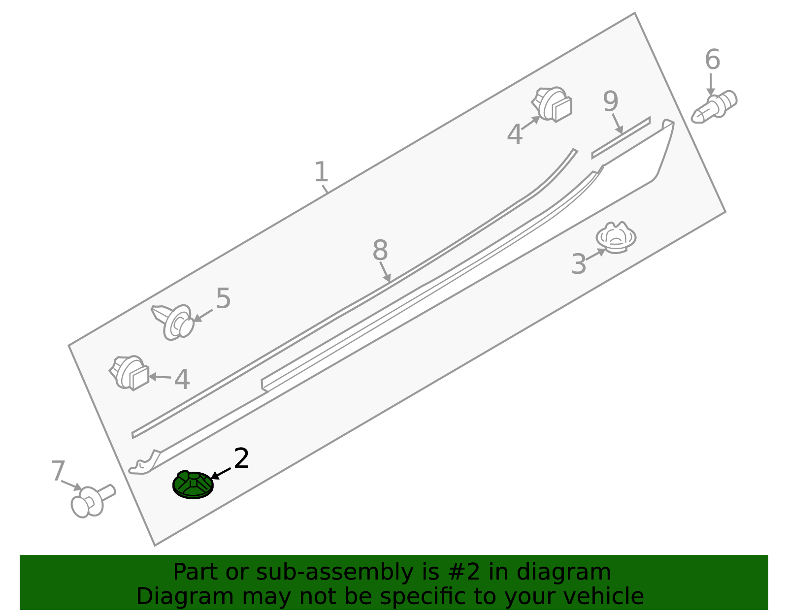 NE55-51-SJ3A - Rocker Molding Clip 2006-2015 Mazda MX-5 Miata