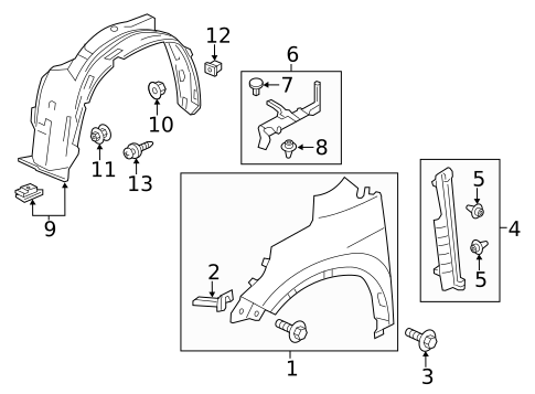 Fender & Components for 2014 Honda CR-V #0