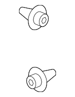 91533SG0000 - Body: Rear Seal Fastener for Honda: Accord, Accord Crosstour, Civic, CR-V, Crosstour Image